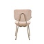 Chaise de salle à manger Rosa velours beige
