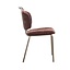 Chaise de salle à manger Pam velours brun