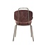 Chaise de salle à manger Pam velours brun