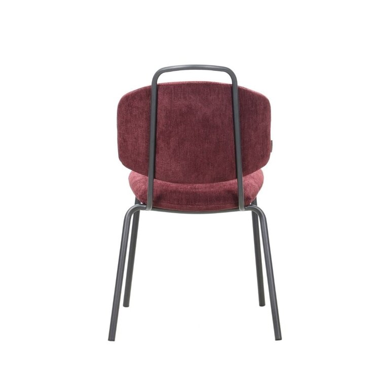 Chaise de salle à manger Pam velours violet