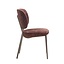 Chaise de salle à manger Rosa velours brun