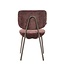 Chaise de salle à manger Rosa velours brun