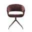 Chaise de salle à manger Suzie velours brun