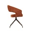 Chaise de salle à manger Suzie velours jaune ocre