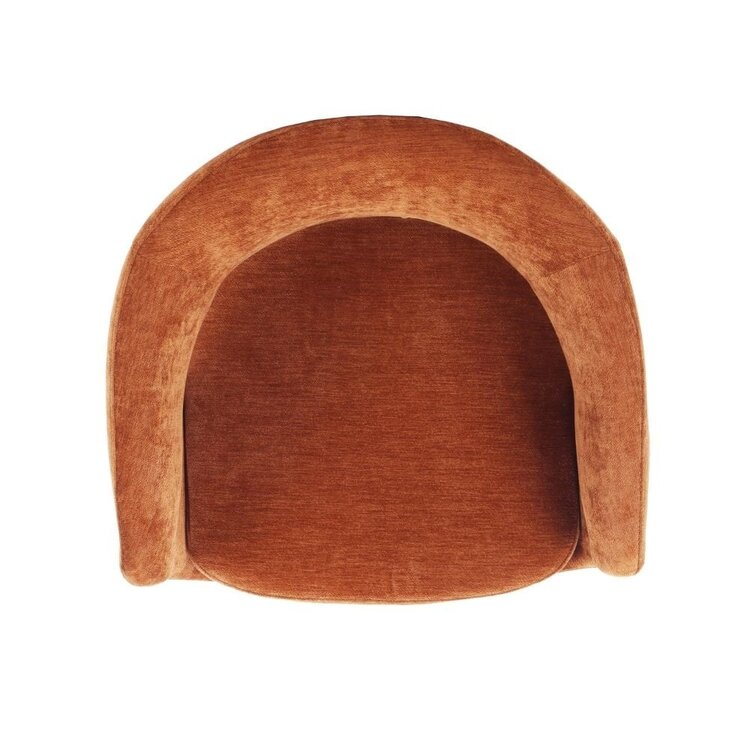 Chaise de salle à manger Suzie velours jaune ocre