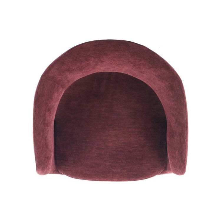 Chaise de salle à manger Suzie velours violet