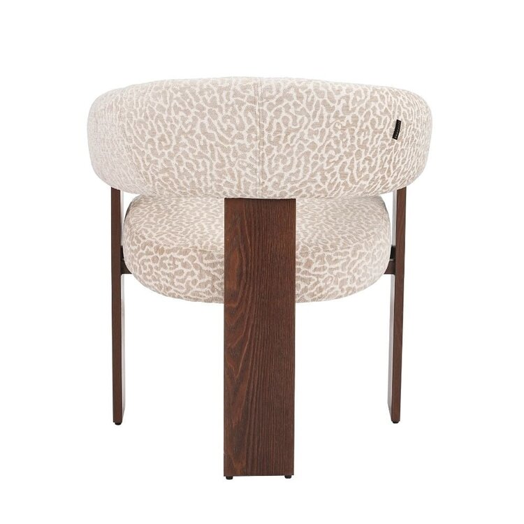 Fauteuil Liva leopard taupe