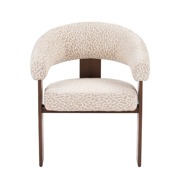 Fauteuil Liva leopard taupe