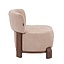 Fauteuil Bliss velours beige