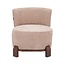 Fauteuil Bliss velours beige
