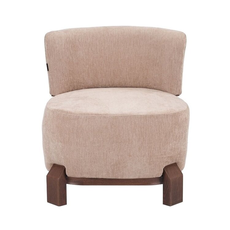 Fauteuil Bliss velours beige