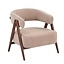 Fauteuil Yasmin velours beige
