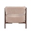 Fauteuil Yasmin velours beige