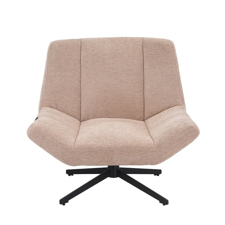 Fauteuil Mara pivotant velours beige
