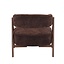 Fauteuil Yasmin velours brun