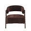 Fauteuil Yasmin velours brun
