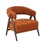 Fauteuil Yasmin velours ocre