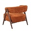 Fauteuil Yasmin velours ocre
