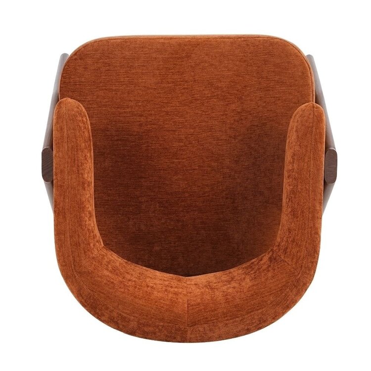 Fauteuil Yasmin velours ocre