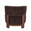 Fauteuil Bliss velours brun