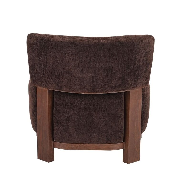 Fauteuil Bliss velours brun