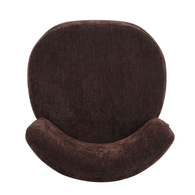 Fauteuil Bliss velours brun