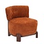 Fauteuil Bliss velours ocre