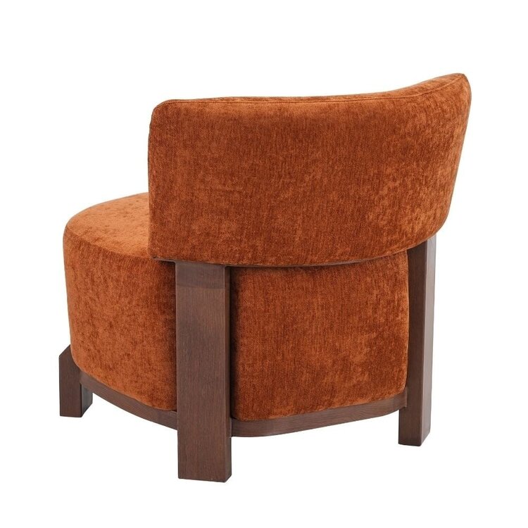 Fauteuil Bliss velours ocre