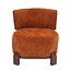 Fauteuil Bliss velours ocre