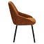 Chaise de salle à manger Lynn velours ocre