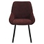 Chaise de salle à manger Lynn velours violet