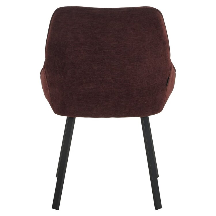 Chaise de salle à manger Lynn velours violet