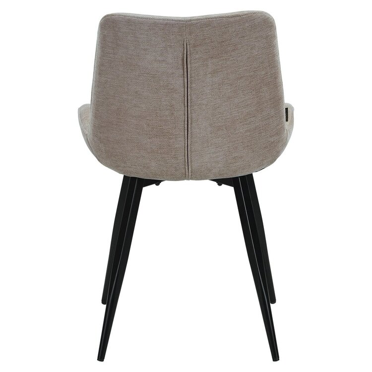 Chaise de salle à manger Vic velours beige