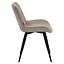 Chaise de salle à manger Vic velours beige