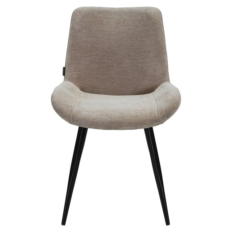 Chaise de salle à manger Vic velours beige