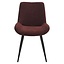 Chaise de salle à manger Vic velours violet
