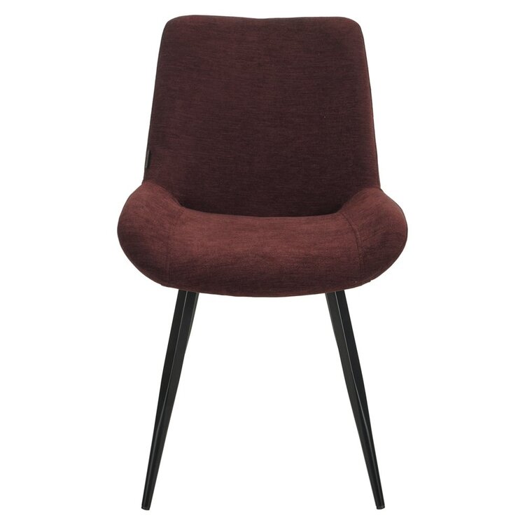 Chaise de salle à manger Vic velours violet