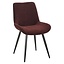 Chaise de salle à manger Vic velours violet