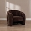 Fauteuil Lois velours brun