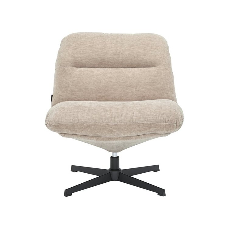 Fauteuil Sara pivotant velours beige