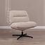 Fauteuil Sara pivotant velours beige
