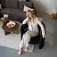 Fauteuil Jolie velours brun