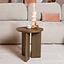 Table d'appoint Aya ø40 cm en chêne rustique