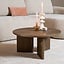 Table basse Aya Ø68 cm chêne rustique