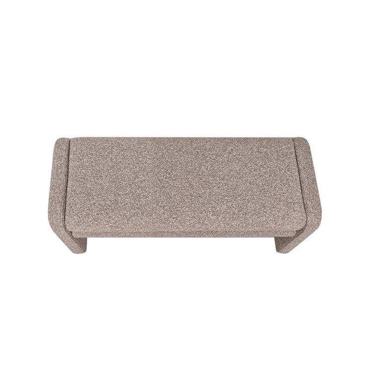 Banc de salle à manger Neil bouclé brun 100 cm