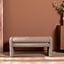 Banc de salle à manger Neil bouclé brun 100 cm