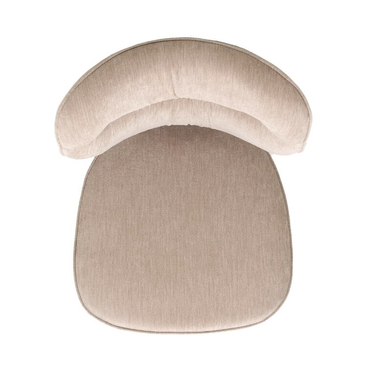 Chaise de salle à manger Rosa velours beige