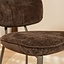 Chaise de salle à manger Rosa velours brun