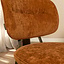 Chaise de salle à manger Rosa velours ocre