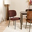 Chaise de salle à manger Rosa velours violet